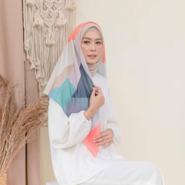 Kinaya Nava - hijab voal printed scarf by kinaya.id