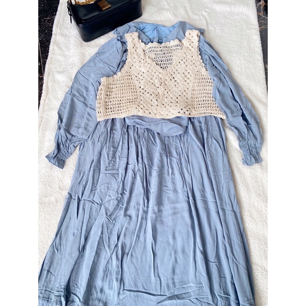 Gamis Bangkok Set Rompi Premium Import