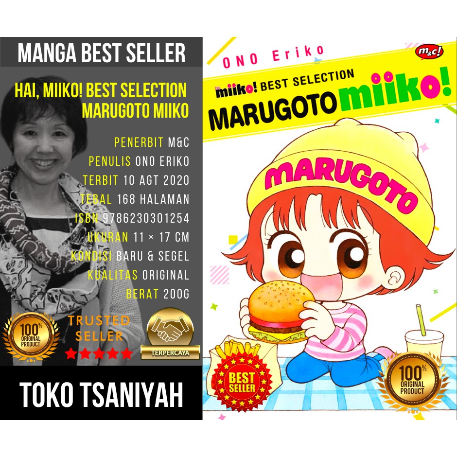  Buku  Komik  Hai Miiko Best Selection Marugoto Miiko Komik  