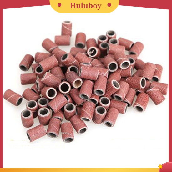 Huluboy Huluboy♡ 50pcs Amplas Kuku Bentuk Bulat Untuk Nail Art DIY