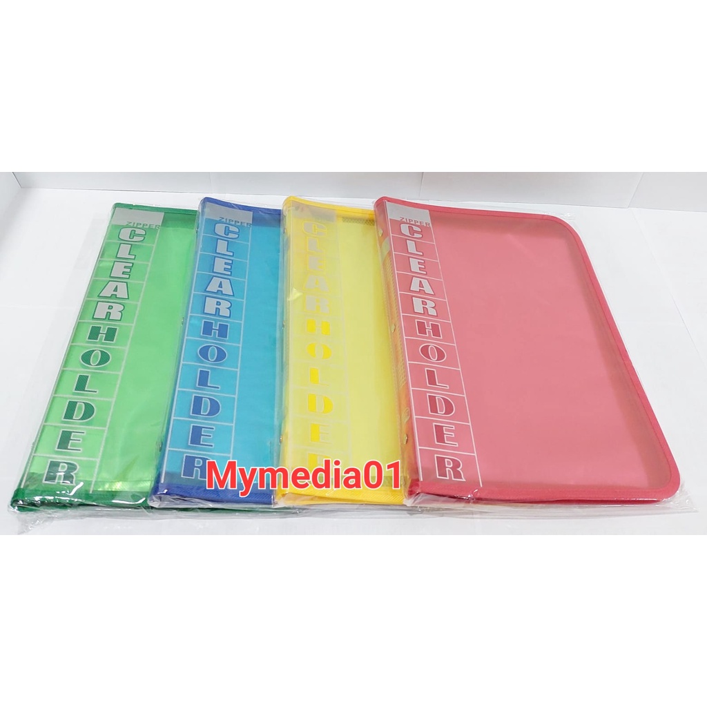 

CLEAR HOLDER ZIPPER RESLETING DOKUMENT KEEPER ISI 20 LEMBAR TOPLA
