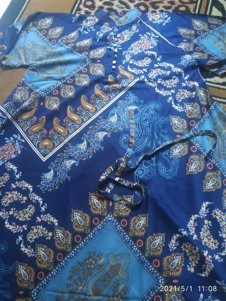 (jumbo)baju Gamis Wanita Muslim Terbaru 2021 Motif Batik Model Payung Busui Friendly Ukuran All Size