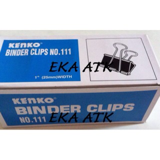 

Terlaris Bindet Clips Kenko 111 Klip Jepitan Penjepit Kertas Hitam Murah Grosir