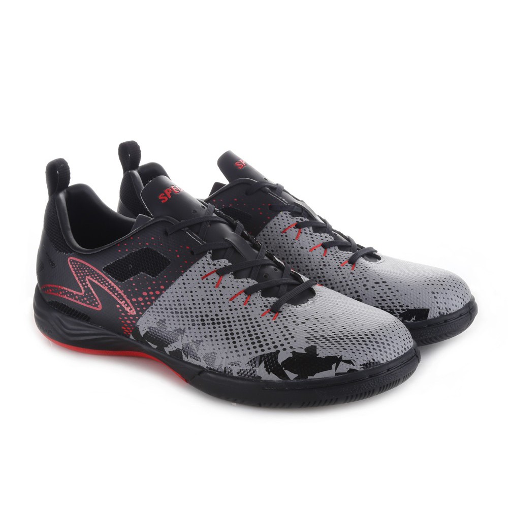 Sepatu Futsal Specs 400599 Metasala Combat Cool Grey Black E Red