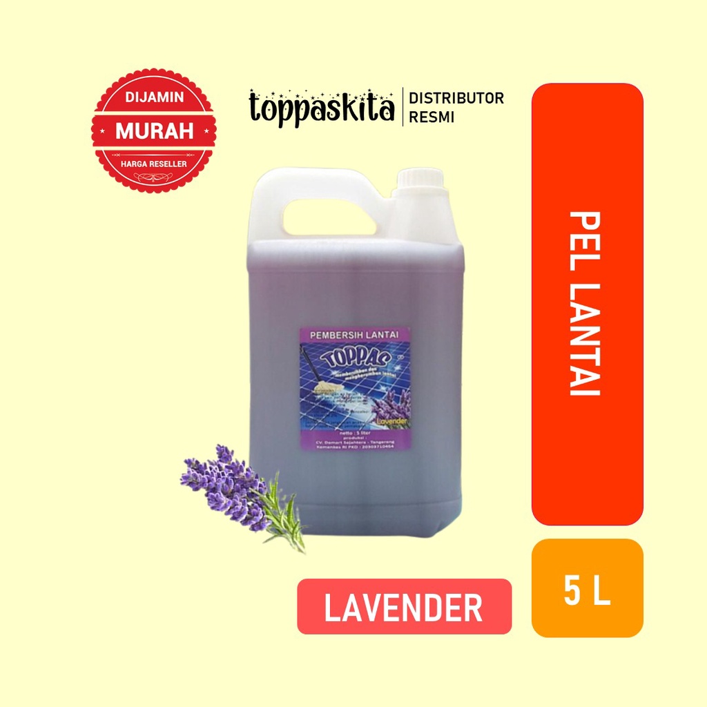 Toppas Pembersih Lantai 5liter / Pel Lantai / Floor Cleaner Termurah