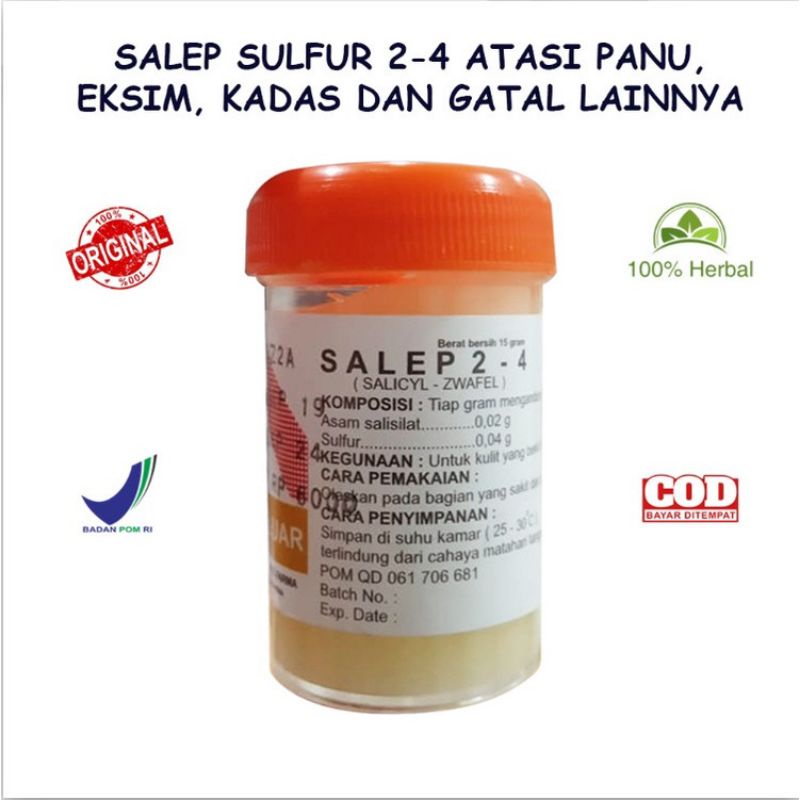 [ bisa COD] ~ OBAT SALEP SULFUR BELERANG BPOM Untuk KADAS KURAP EXIM JAMUR