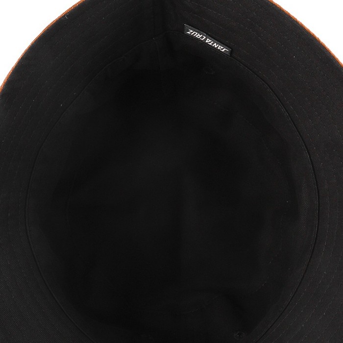 Santa Cruz Reverse Dot Bucket Hat Reversible Brown/Black