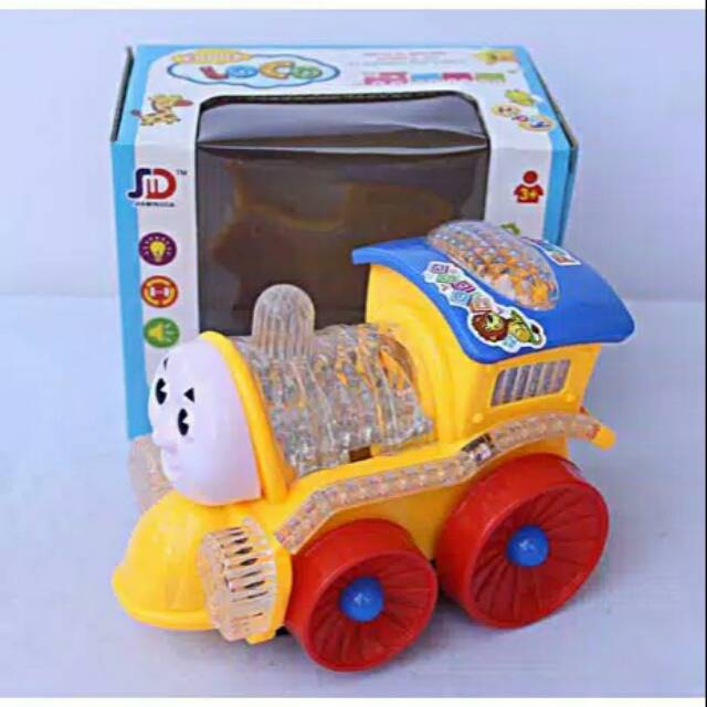 MAINAN KERETA THOMAS FUNNY / KERETA THOMAS BATRAI FULL LAMPU DAN MUSIC