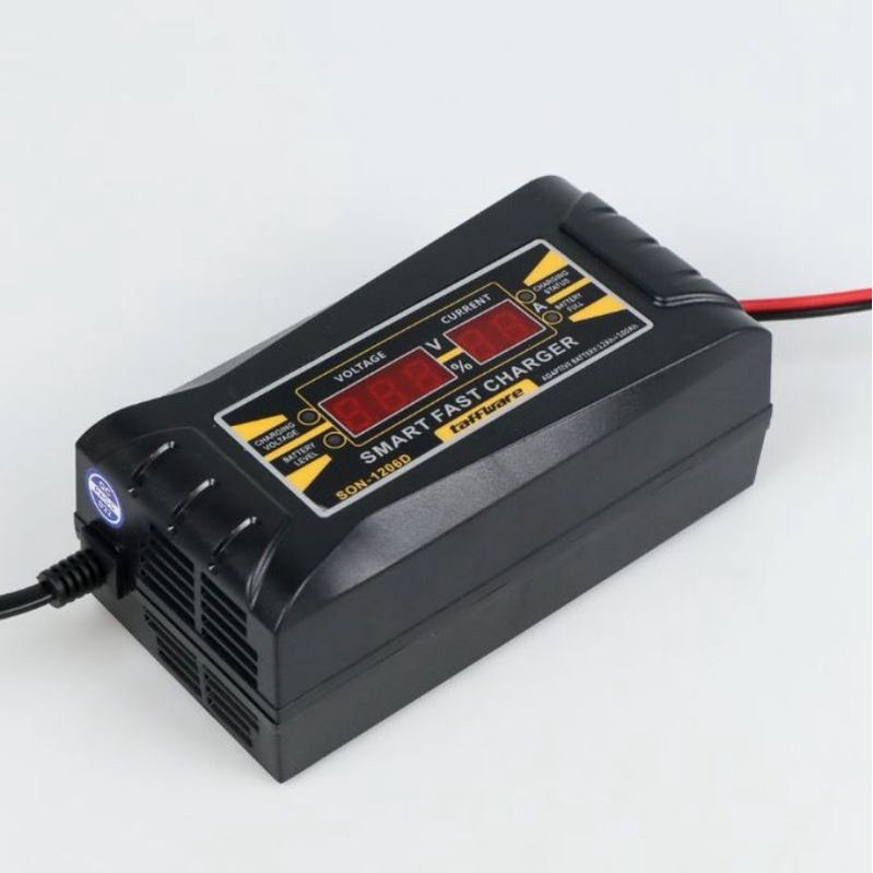 Taffware Charger Aki Mobil Wet Dry Lead Acid Digital Smart Battery Charger 12V 6A
