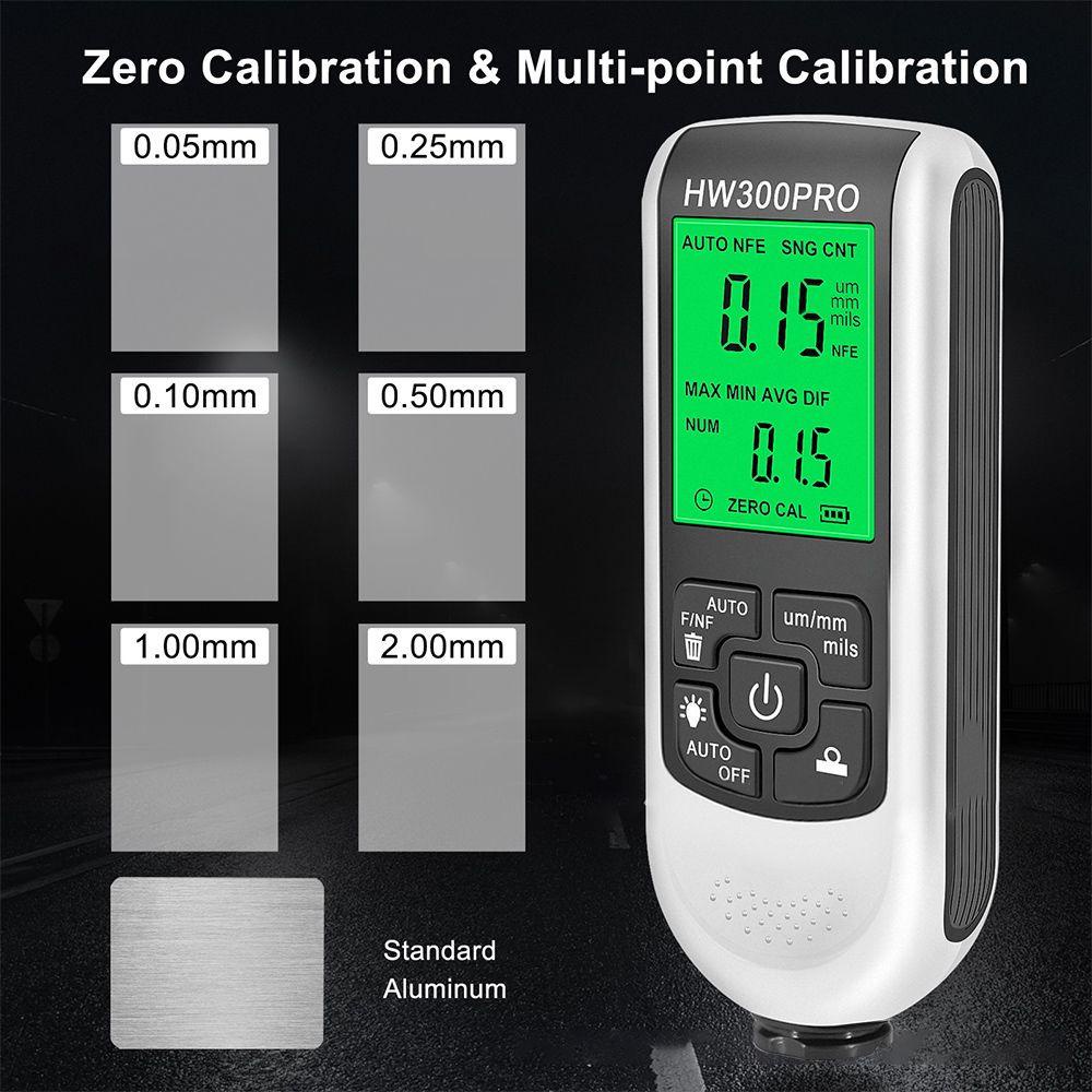 Thickness Gauge Tester Populer Mudah Digunakan Tahan Lama Onderdil &amp; Aksesoris Untuk Mobil Cat Film Bubuk