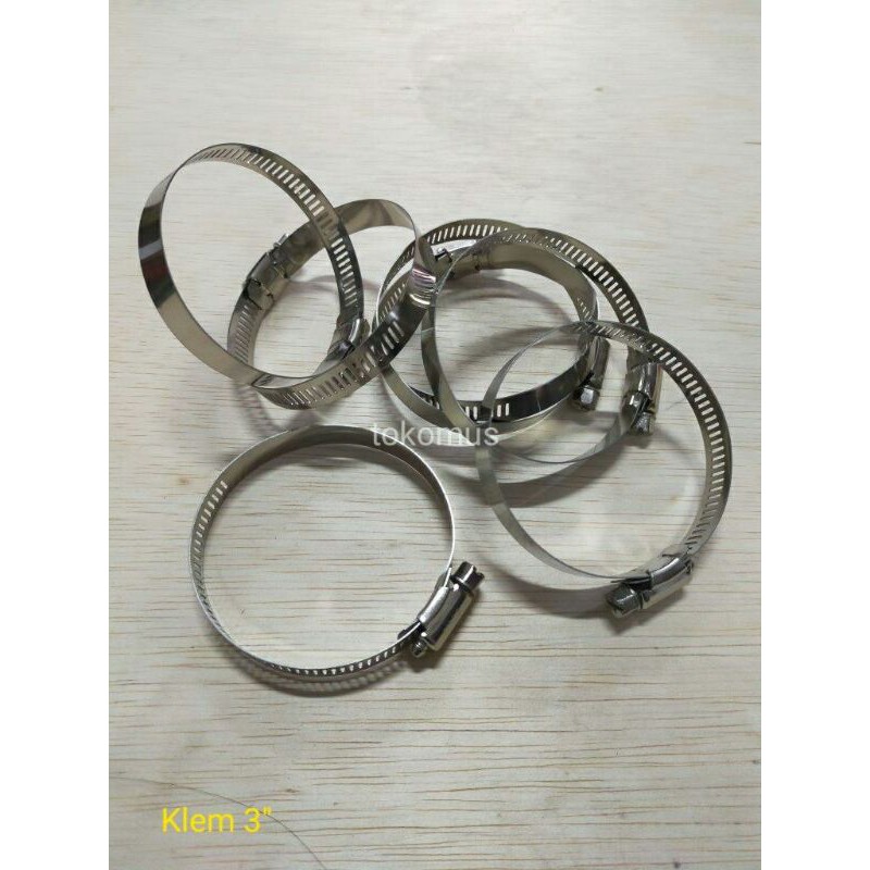 Klem Selang Stainless Steel/ Hose Clamp 3 Inch