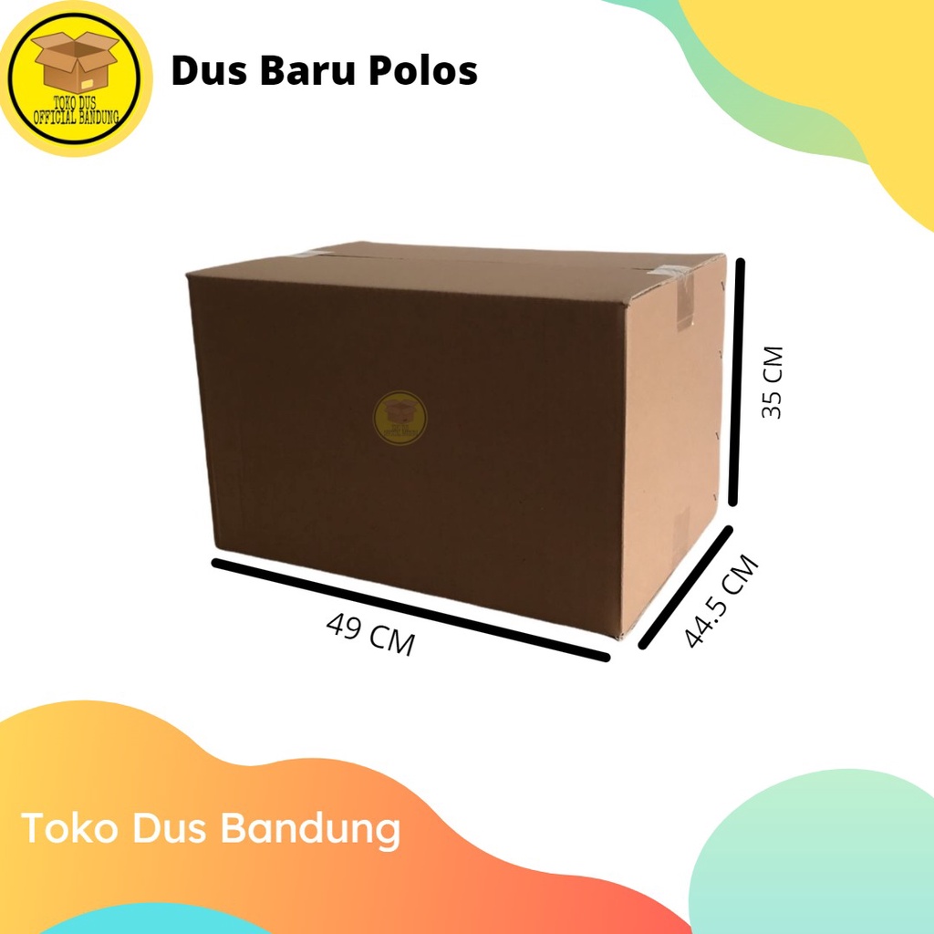 

Kardus Baru Polos Uk. 49 x 44.5 x 35 cm / Kardus Packing / Dus Pindahan MIN 5 PCS