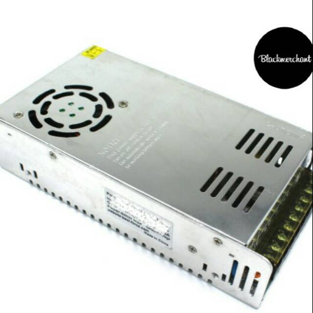 ADAPTOR POWER SUPPLY 12V 30A SUDAH ADA KIPAS FAN DI DALAMNYA