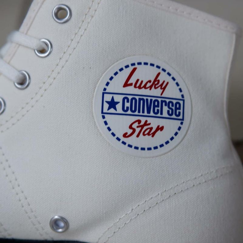 Converse Lucky Star Hi White Egret