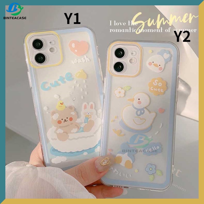 Case Motif Kartun Bebek Beruang Kelinci Untuk Samsung A13 A02S A03 A23 A03S A30S A11 A12 A51 A20 A30 A50 A52 A20S A10S M11