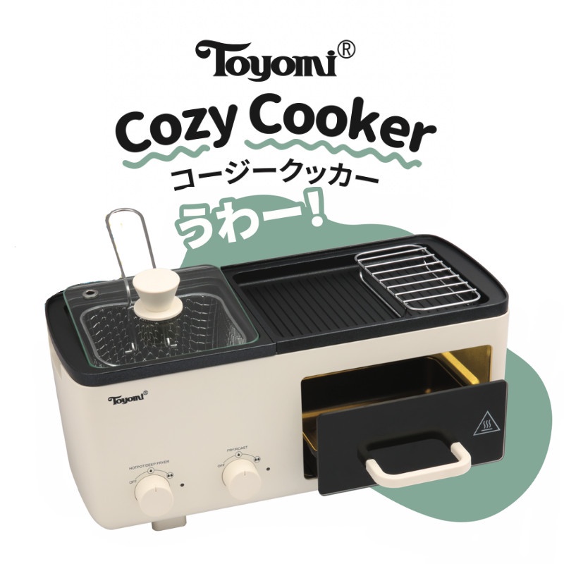 TOYOMI GRILL/HOTPOT/BAKE MULTI COOKER 4in1 - BF1000 / BF 1000