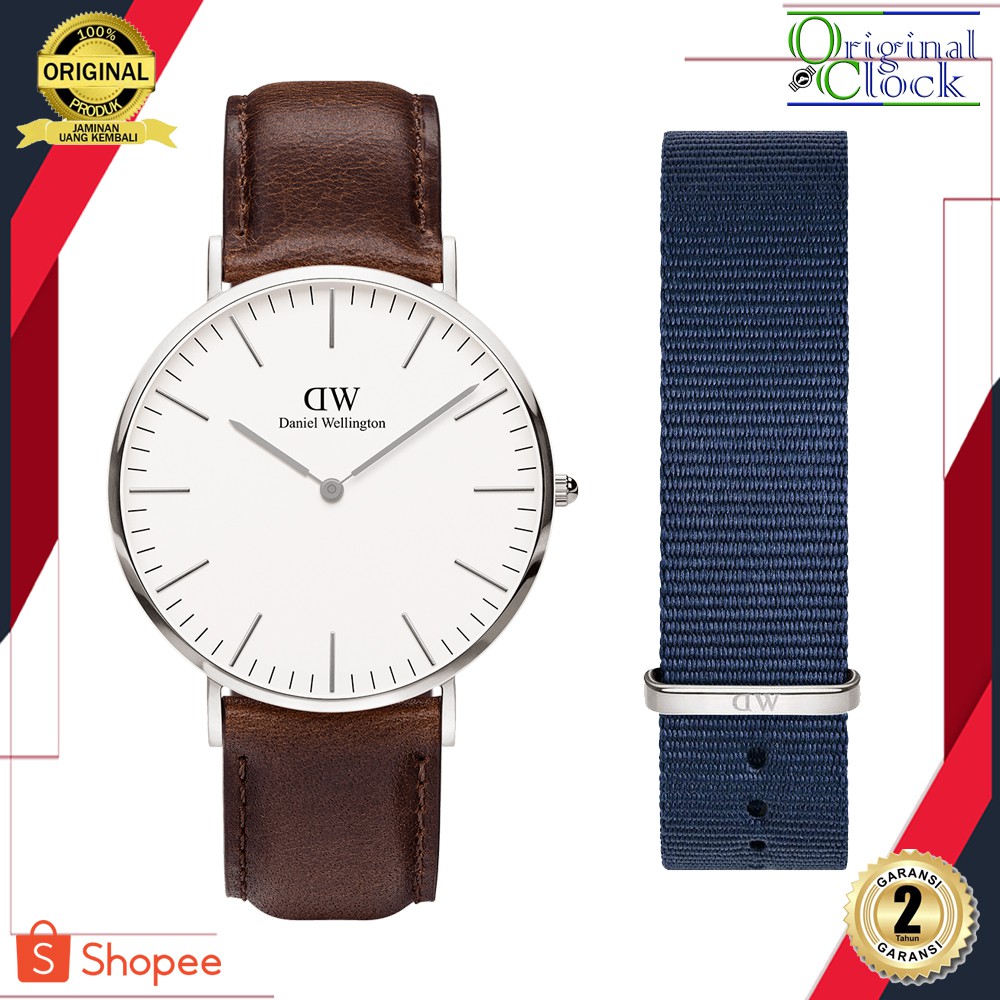 [ ORIGINAL - FREE STRAP ] DW ORI JAM TANGAN PRIA WANITA | RANTAI | KULIT | KARET | MURAH | WANITA PR