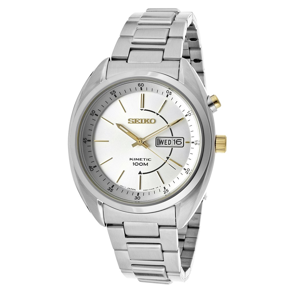Seiko Kinetik Jam Tangan Pria - Silver - Stainless Steel - SMY125 SMY125K1