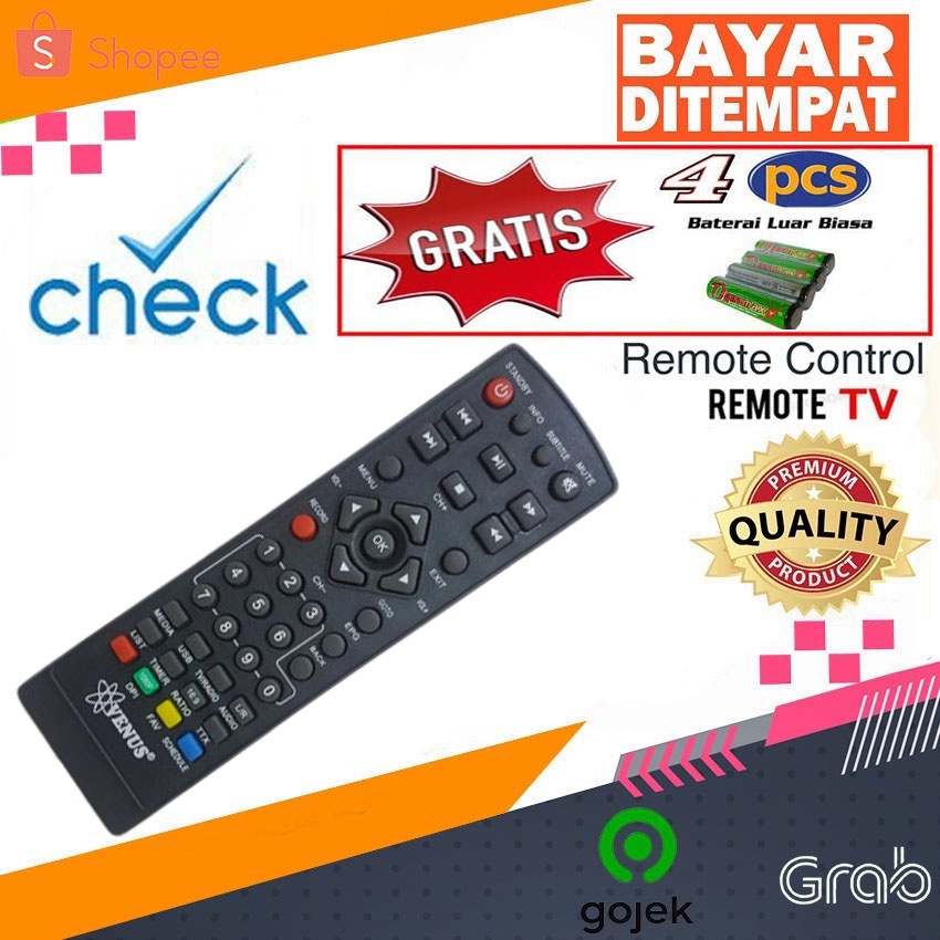 Remot Remote Receiver Parabola Venus Brio DVB T2 / Remote STB Venus