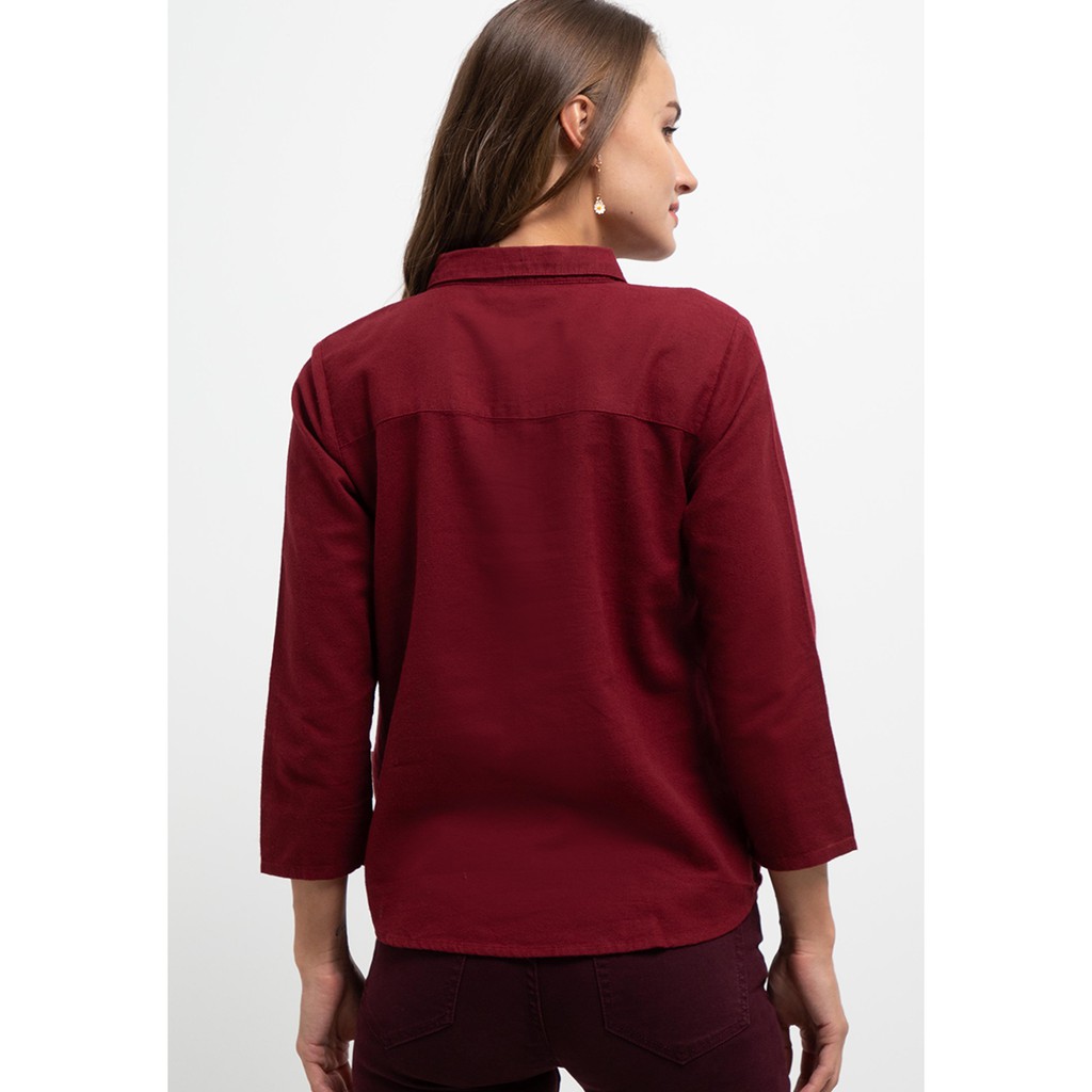 Rodeo - Blouse Wanita - Cathie Blouse - Maroon-1
