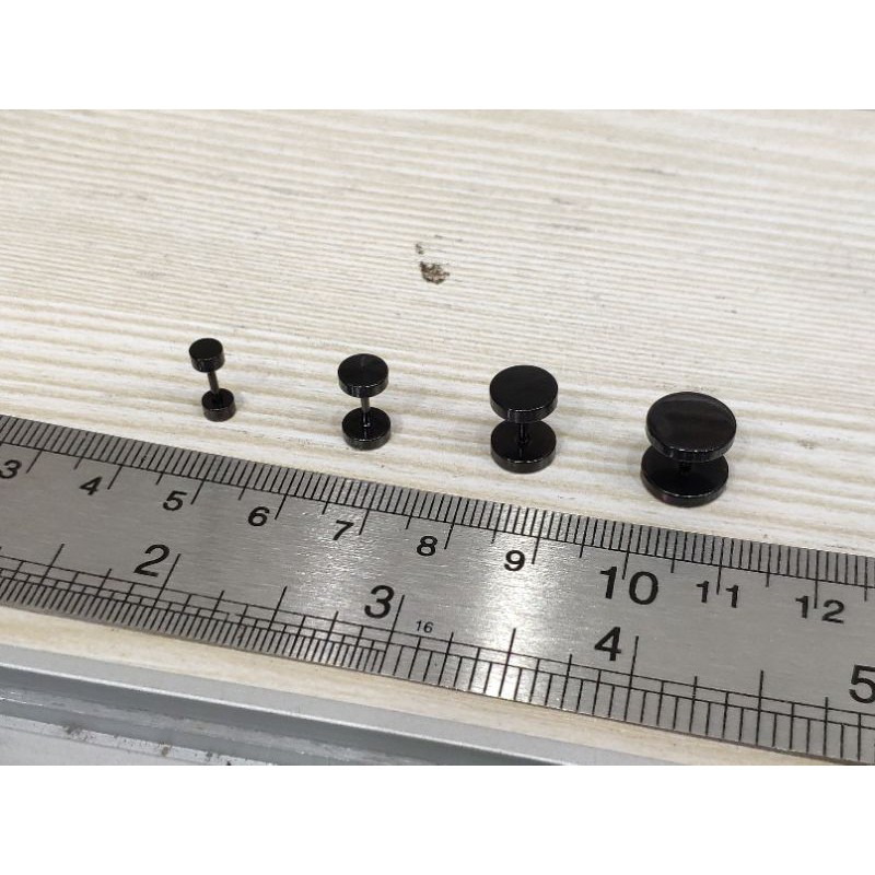 Anting roda titanium stainless steel isi 12 pcs