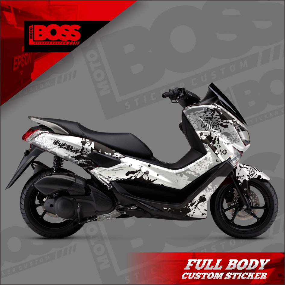 Decal Sticker Stiker Yamaha Nmax 2016 2017 2018 2019 Full Body Striping Full Body Nmax Motif Splat