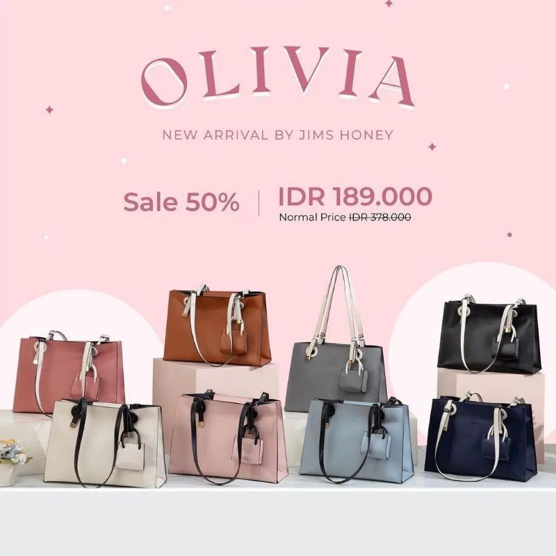 OLIVIA BAG JIMS HONEY TAS JH BESAR TAS PROMO MURAH TAS MODERN