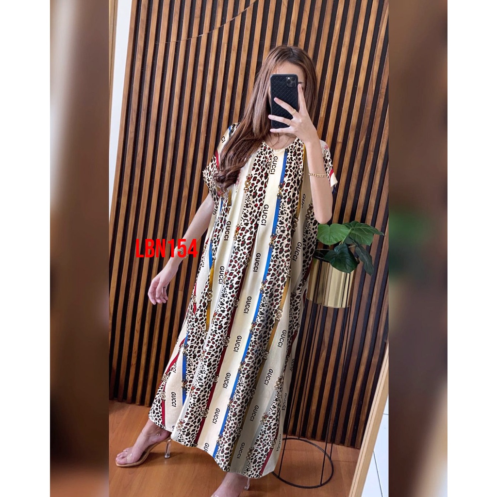 Daster Panjang Busui Semata Kaki Rinrin Collection-LBN154