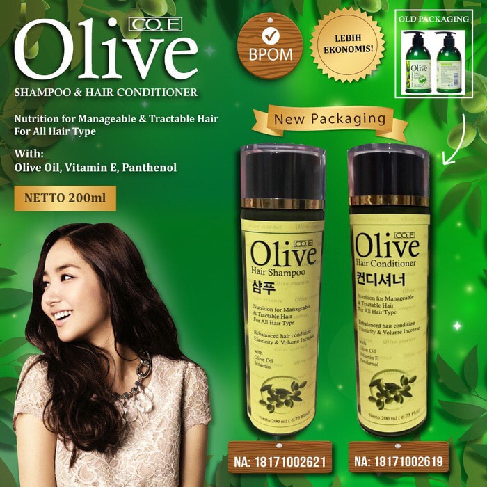 SYB OLIVE SHAMPOO ORIGINAL BPOM- COE OLIVE SAMPO-CONDITIONER- HAIR TONIC - HAIR MASK OLIVE SYB