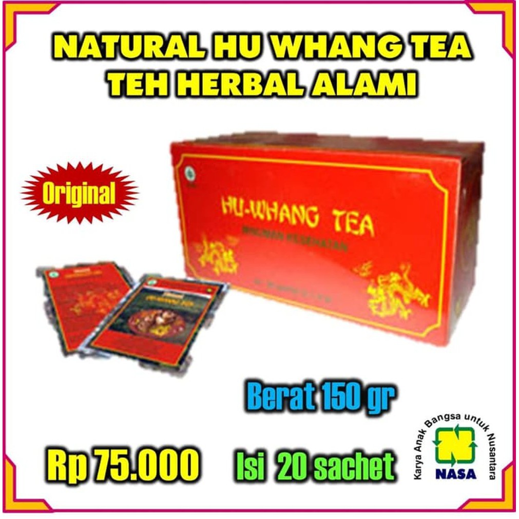 

NATURAL HU WANG TEA TEH NASA