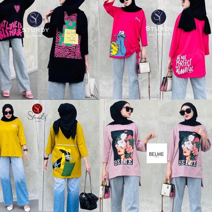 {Bik31au22х} Oversize Sturdy Belme Original & Women Oversize / Kaos Oversize