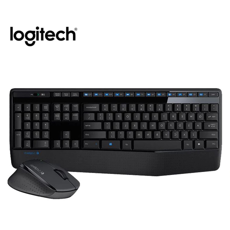 Logitech Wireless Mouse &amp; Keyboard MK345/Combo/MK 345 - Hitam