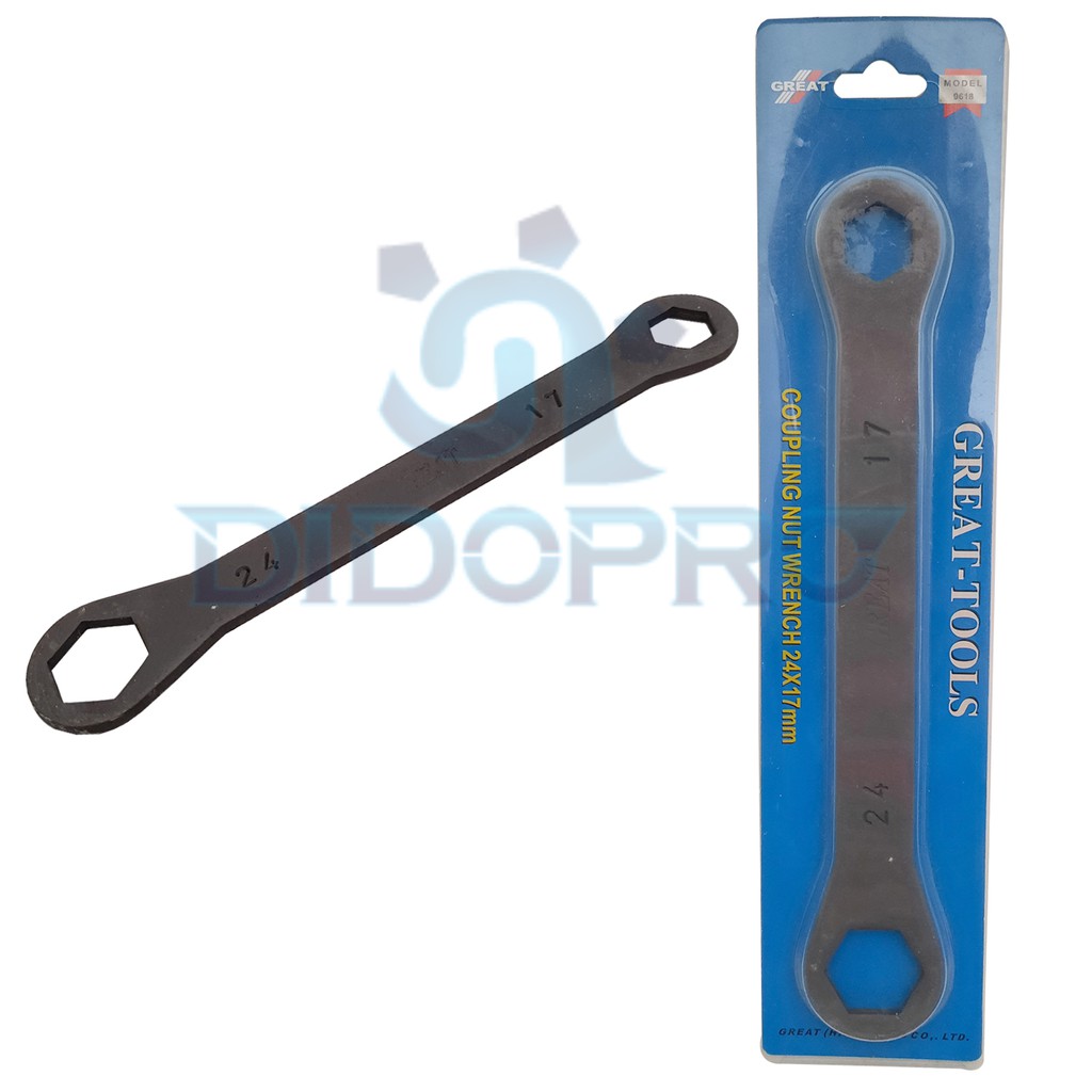 BENZ 17 x 24 mm Kunci Blok Mesin Coupling Nut Wrench