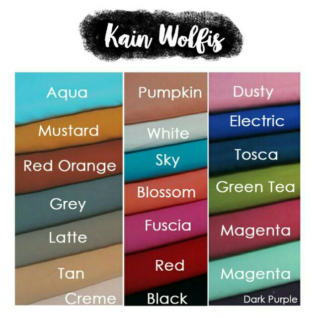 Kain Bahan Wolfis Grade A Shopee Indonesia