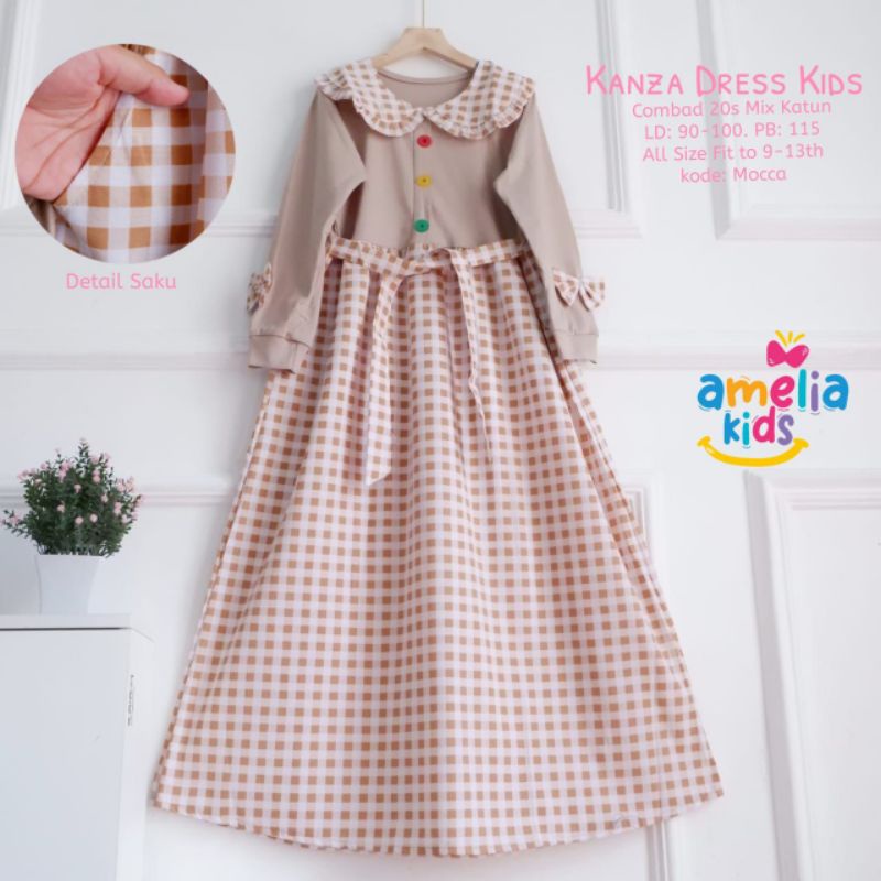 Kanza dress kids ori by amelia kids