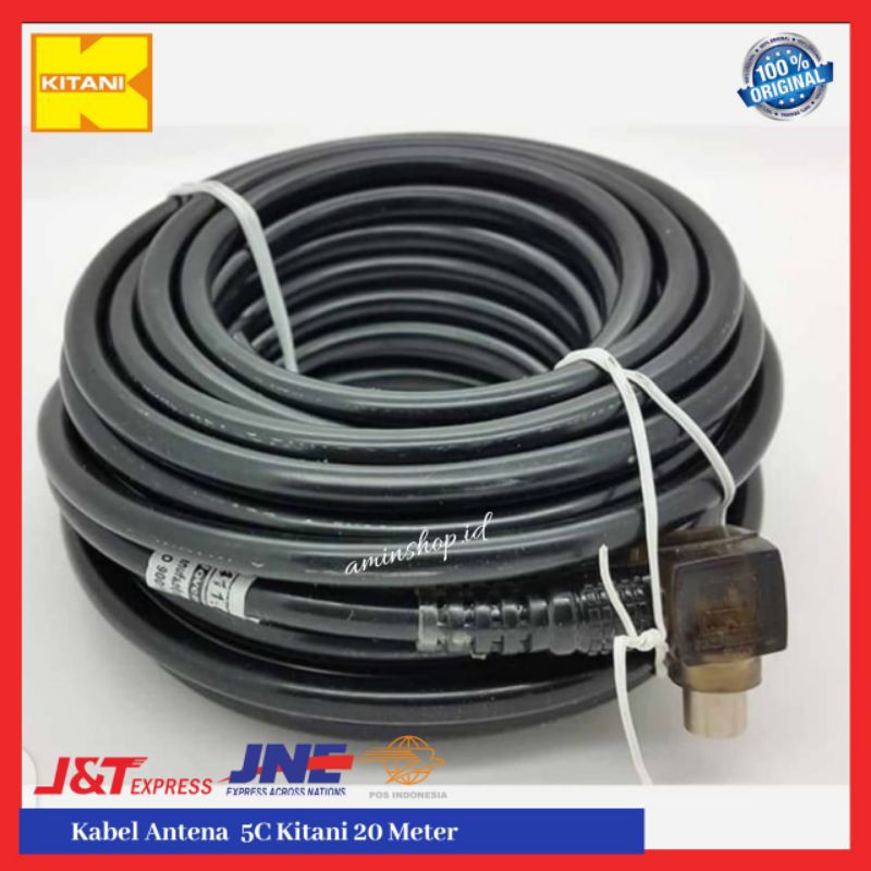 Kabel Antena TV Kitani Coaxial 5C Plug Tekuk Kabel Panjang 20 Meter Kabel Tv Ke Antena Kabel Antena Kabel antena tanpa booster kabel antena berkualitas kabel antena murah kabel antena kabel parabola antena hd antena digital kabel antena terbaik kabel CCTV