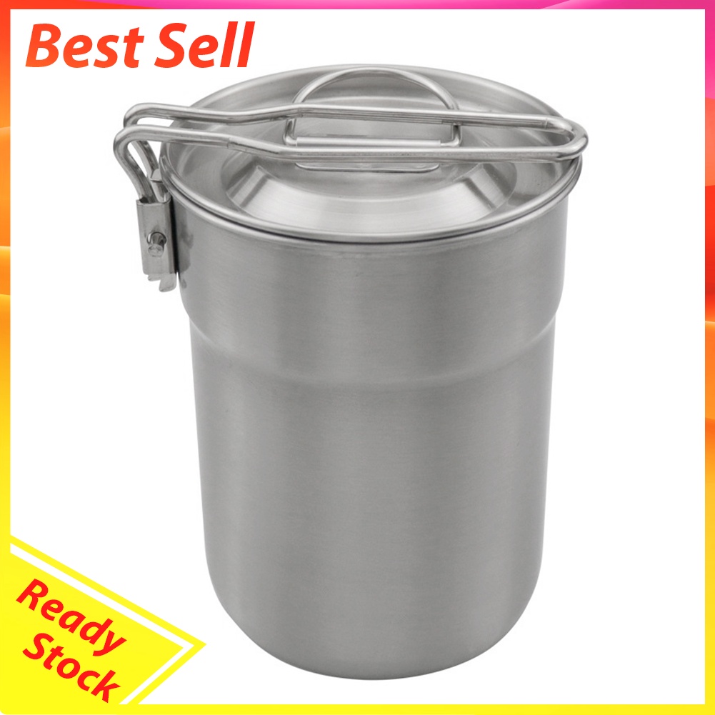 Foldable Cooking Tableware Pots Outdoor Camping Picnic Cookware Coffee Cups