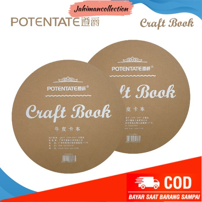 

✨ BISA COD ✨ Kertas Gambar Potentate 19cm Craft Paper Circle Drawing Pad