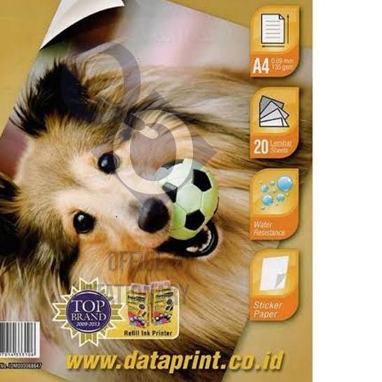 

➵ sticker glossy data print A4 135 gsm ➽