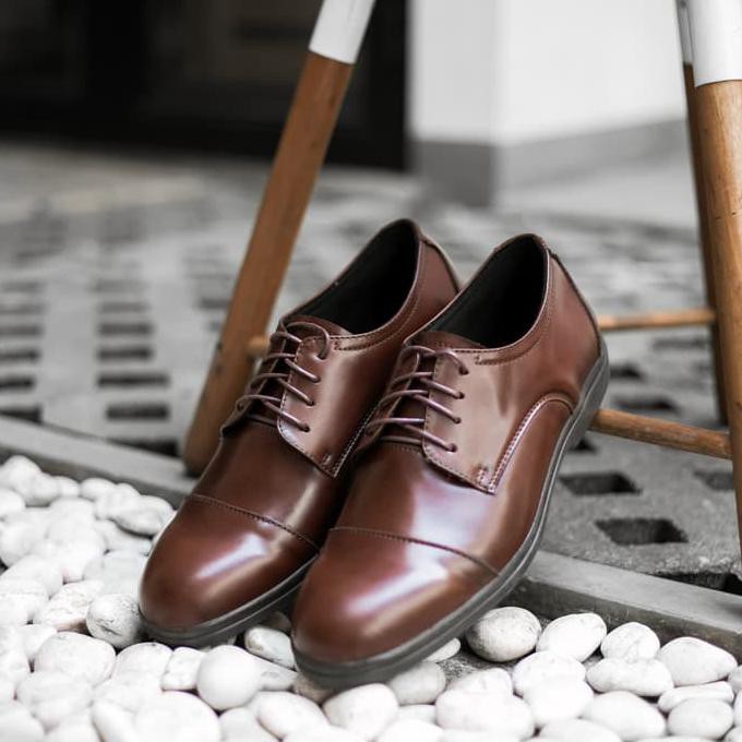 Sepatu Pria / Sepatu Pantofel / Sepatu Kulit Jackwell Derby Brown