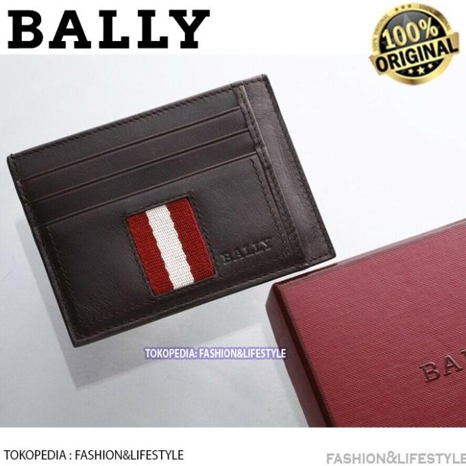 BALLY CARD HOLDER GRAY TORIN MINI WALLET - 100% ORIGINAL BALLY GJTY56465