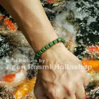 PROMO Gelang  Kesehatan Alsyva Gojeon  Tourmaline  Green Jade 