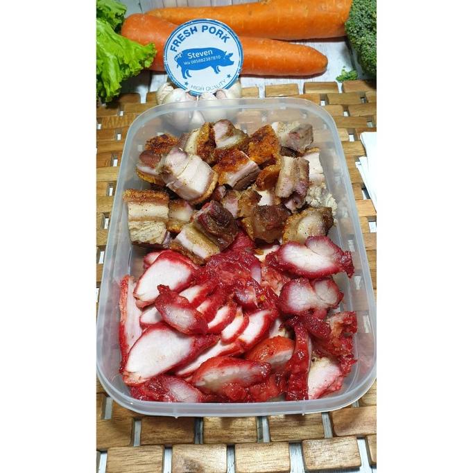 

BABI PANGGANG 1/2KG + BABI CHASIO 1/2KG - Half Roasted + Half Charsiu ---Termurah---