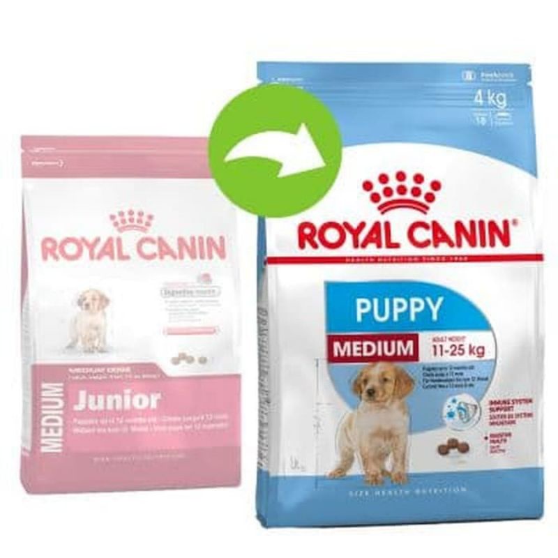ROYAL CANIN MEDIUM PUPPY 4KG / DOG FOOD / MAKANAN ANJING ROYAL CANIN PUPPY MEDIUM 4 KG
