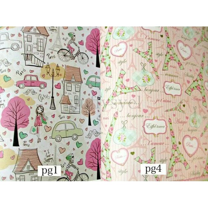 

Kertas Kado Motif Paris London