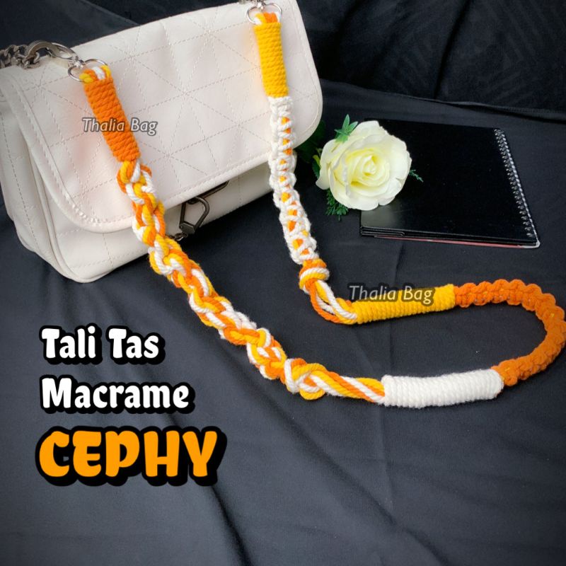 READY STOK STRAP BAG MACRAME CEPHY BY THALIABAG ||  MACRAME HANDMADE || STRAP  BY THALIA|| TALI TAS MURAH || SHOULDER BAG MURAH|| SLINGBAG MURAH