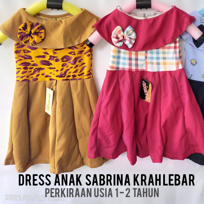 DREES ANAK MURAH MERIAH//SABRINA KRAH LEBAR//PERKIRAAN USIA 1-2 TAHUN