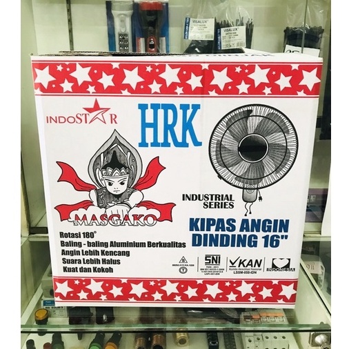 KIPAS ANGIN DINDING HRK 16” GOLD SERIES