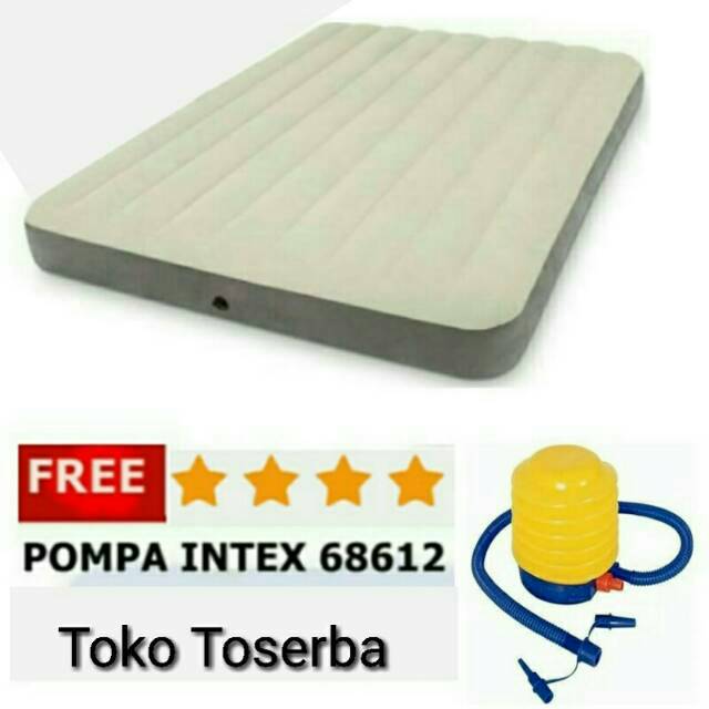 Kasur angin matras kasur sofa udara double intex fre pompa kasur rumah multiguna
