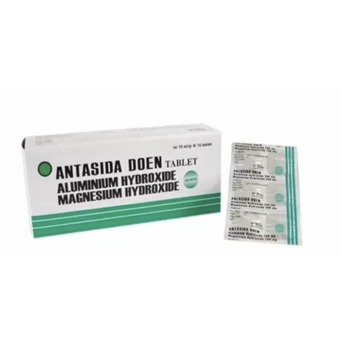 Antasida doen strip 10 tablet ( obat maag perut kembung )